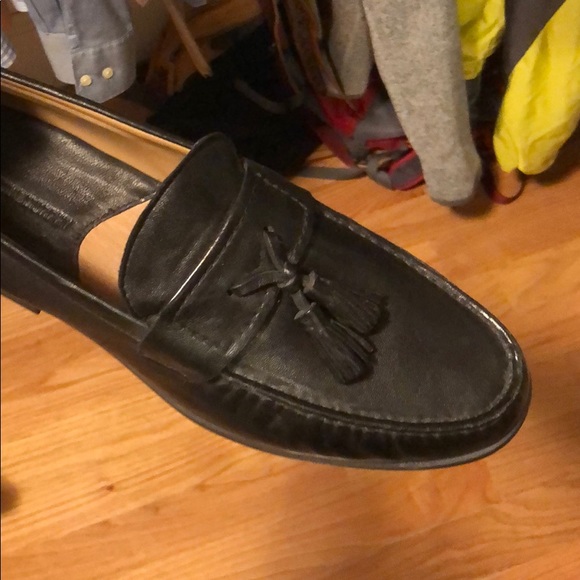 Johnston & Murphy black sheepskin loafers - Picture 3 of 8